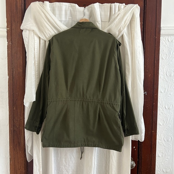 Vintage 1980’s Men's Olive Green Military Jacket - Picture 2 of 4
